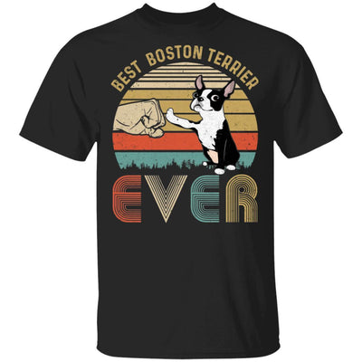Vintage Best Boston Dad Ever Bump Fit Funny Dad Gifts-T-Shirt & Hoodie-Classic T-Shirt-Black