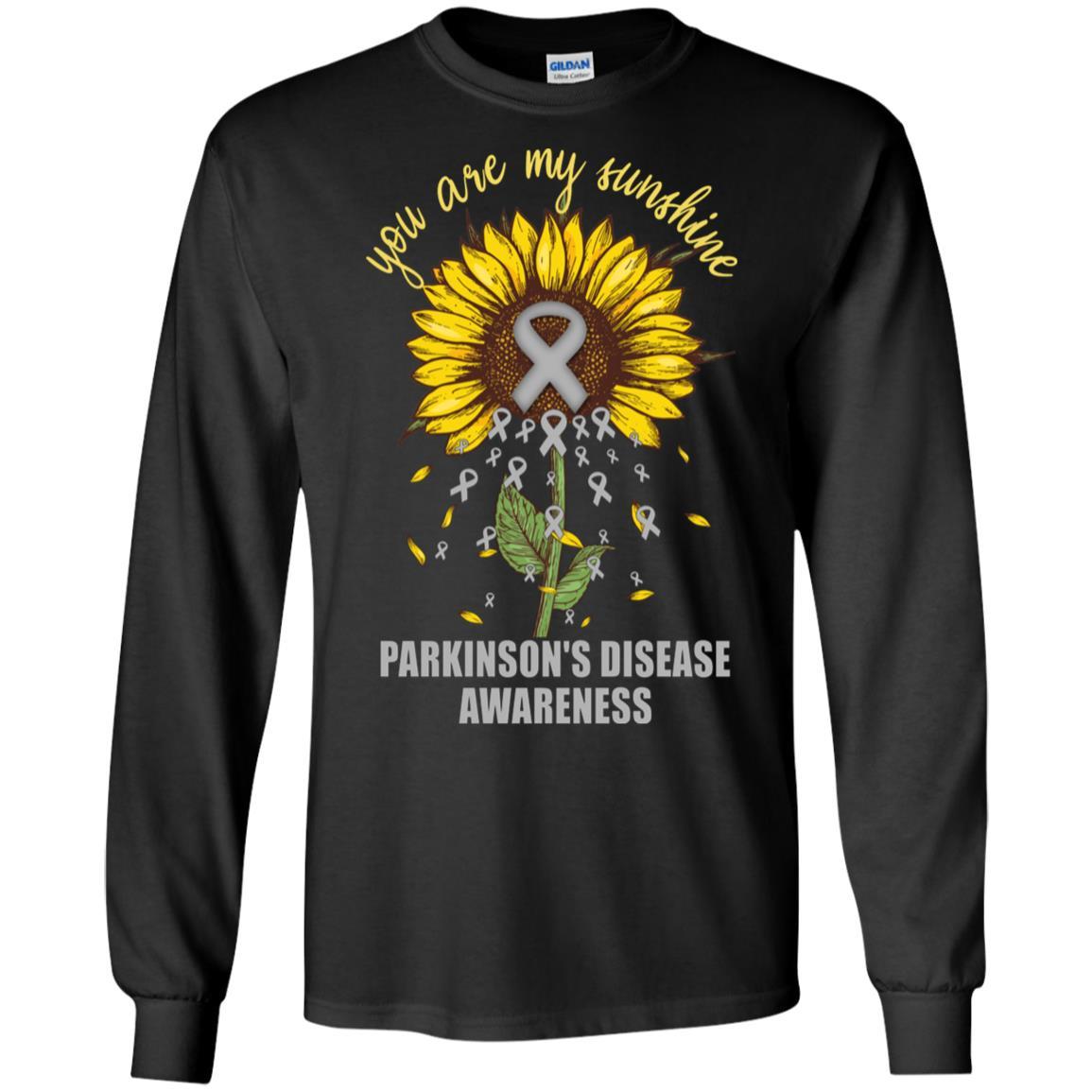 You Are My Sunshine Parkinson's Disease Awareness-T-Shirt & Hoodie-Long Sleeve T-Shirt-Black