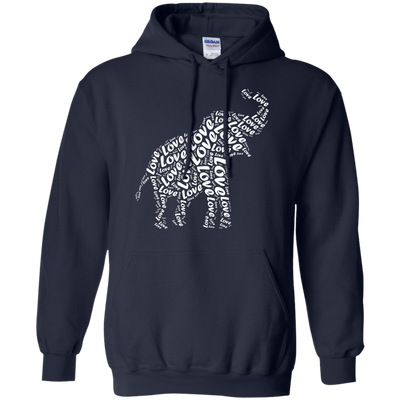 I Love Elephant-T-Shirt & Hoodie-Pullover Hoodie-Navy