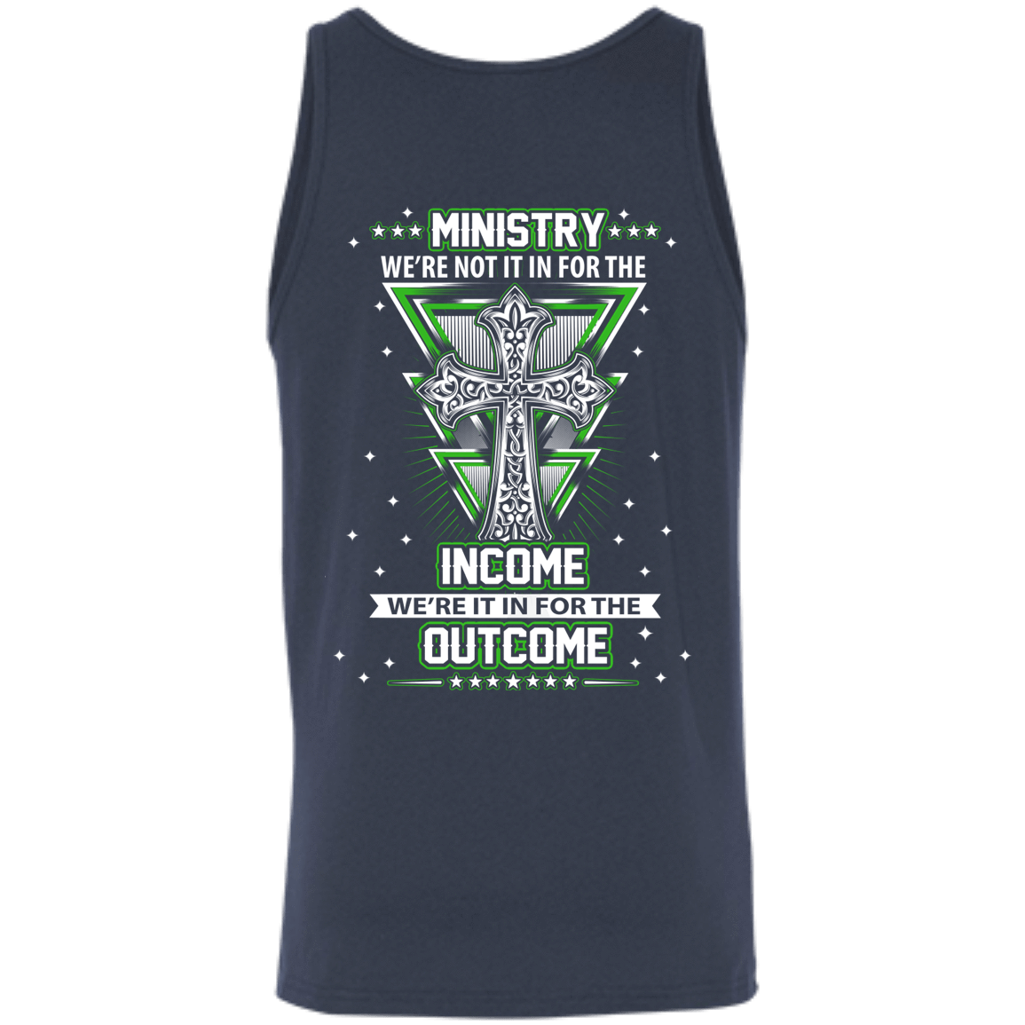 Ministy In It For The Outcome-T-Shirt & Hoodie-Unisex Tank-Navy