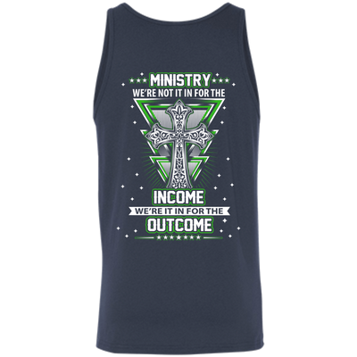 Ministy In It For The Outcome-T-Shirt & Hoodie-Unisex Tank-Navy
