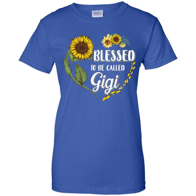 Blessed To Be Called Gigi Sunflower Mothers Day Gift-T-Shirt & Tank Top-Women's T-Shirt-Royal