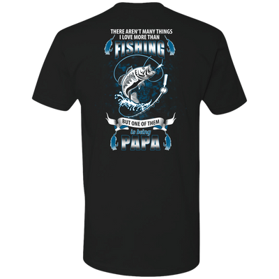 I Love More Them Fishing PAPA-T-Shirt & Hoodie-Premium T-Shirt-Black