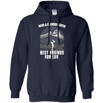 Nana and Granddaughter Best Friends For Life-T-Shirt & Hoodie-Pullover Hoodie-Navy