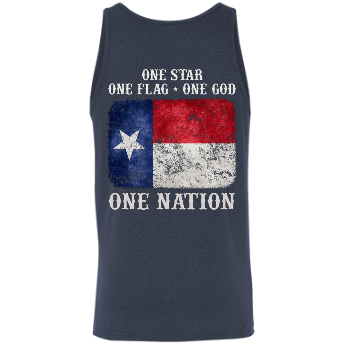 One Star One Flag One God One Nation-T-Shirt & Hoodie-Unisex Tank-Navy