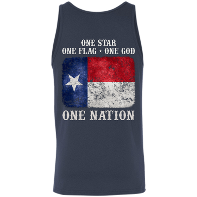 One Star One Flag One God One Nation-T-Shirt & Hoodie-Unisex Tank-Navy