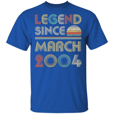 Legend Since March 2004 Vintage 17th Birthday Gifts-T-Shirt & Hoodie-Classic T-Shirt-Royal