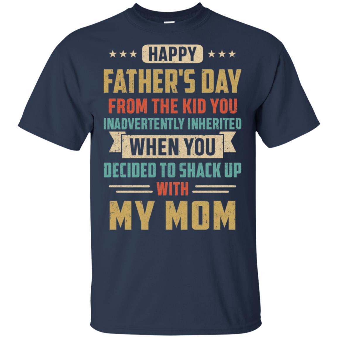 Vintage Funny Bonus Dad You Inadvertently Inherited-T-Shirt & Hoodie-Classic T-Shirt-Navy