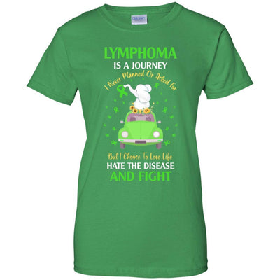 Lymphoma Awareness Is A Journey-T-Shirt & Hoodie-Women's T-Shirt-Irish Green