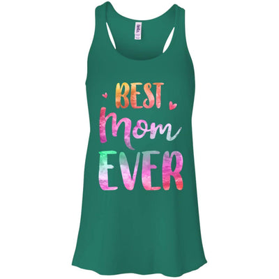 Best Mom Ever Cute Funny Mothers Day Gift-T-Shirt & Tank Top-Women's Flowy Racerback Tank-Kelly Green