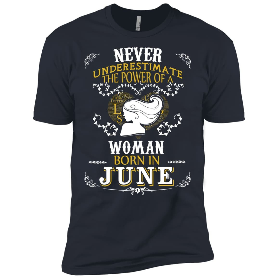 A Woman Born In JUNE-T-Shirt & Hoodie-Premium T-Shirt-Indigo