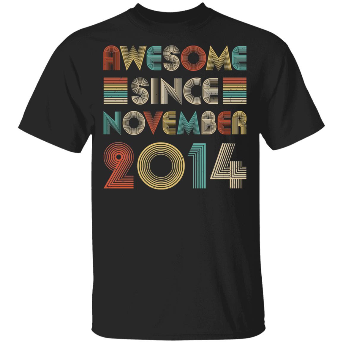 Awesome Since November 2014 Vintage 8th Birthday Gifts Youth