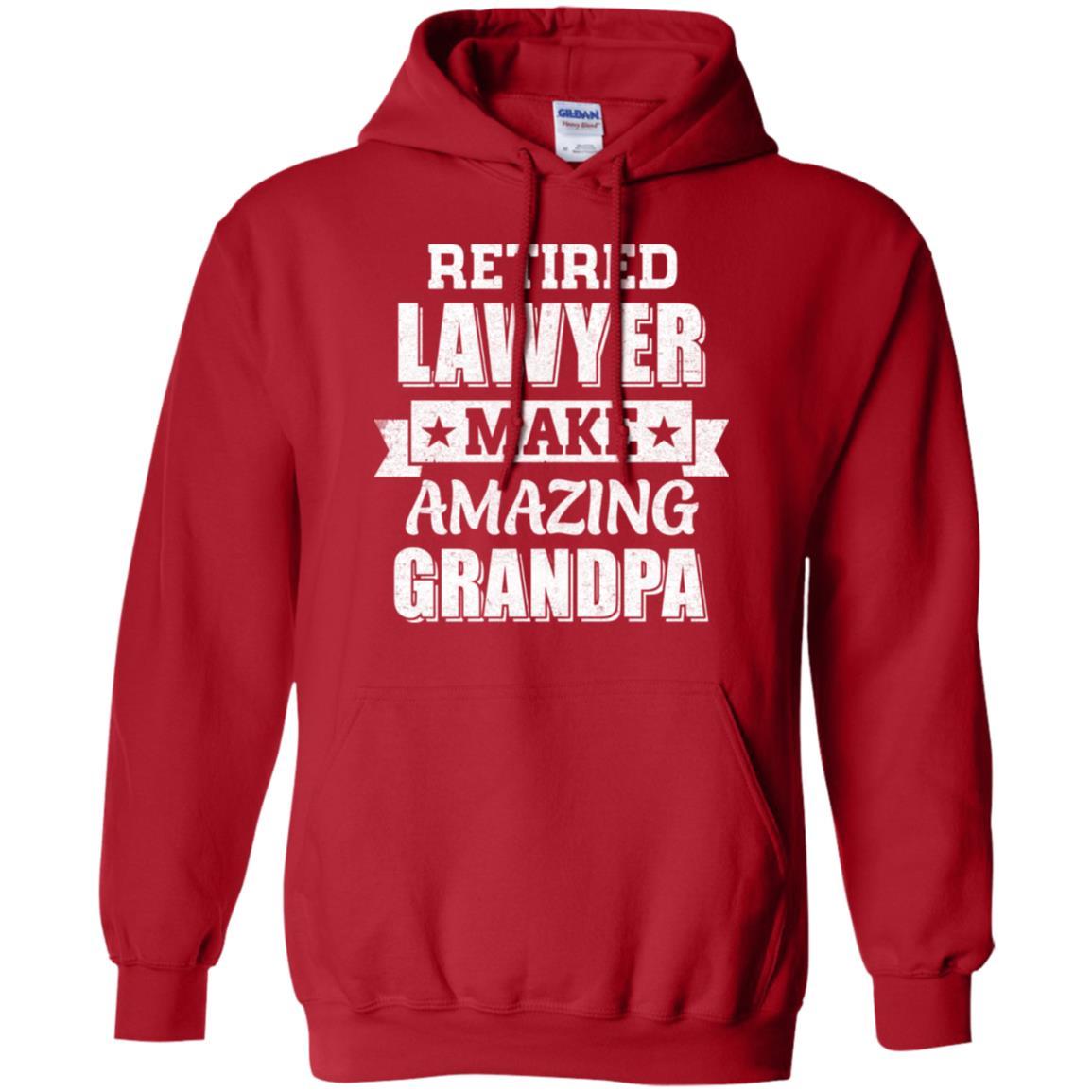 Funny Retired Lawyer Make Amazing Grandpa Gifts-T-Shirt & Hoodie-Pullover Hoodie-Red