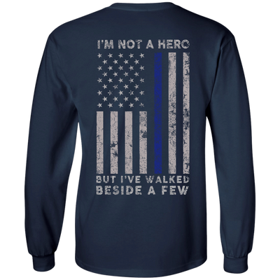 I'm Not A Hero-T-Shirt & Hoodie-Long Sleeve T-Shirt-Navy