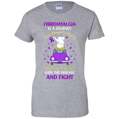 Fibromyalgia Awareness Is A Journey-T-Shirt & Hoodie-Women's T-Shirt-Sport Grey