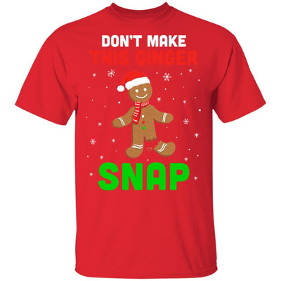 Don't Make This Ginger Snap Funny Cookie Bake Christmas Gift-T-Shirt & Sweatshirt-Classic T-Shirt-Red