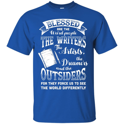 Blessed Are The Weird People The Writers-T-Shirt & Hoodie-Classic T-Shirt-Royal