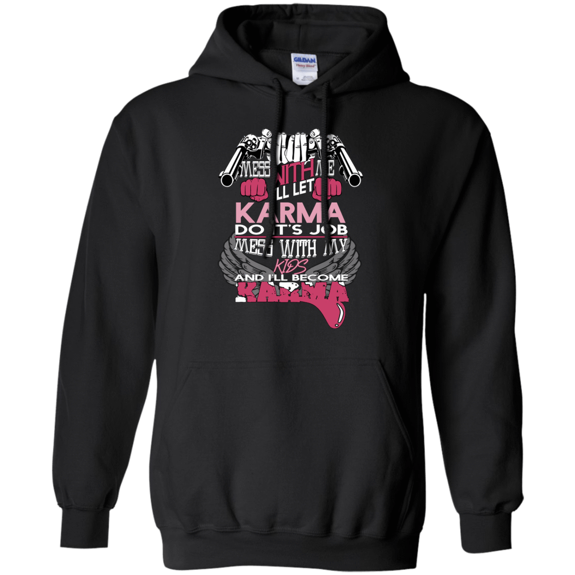 I WILL BECOME KARMA-T-Shirt & Hoodie-Pullover Hoodie-Black