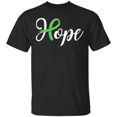 Kidney Disease Liver Cancer Awareness Green Ribbon Hope-T-Shirt & Hoodie-Classic T-Shirt-Black