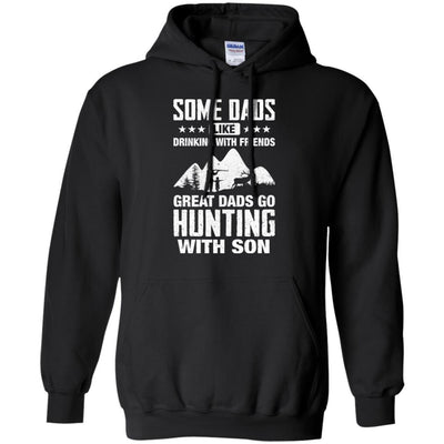 Great Dad Go Hunting With Son Father Day Gift-T-Shirt & Hoodie-Pullover Hoodie-Black