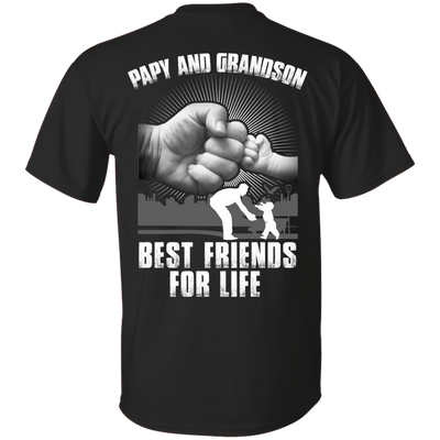 Papy And Grandson Best Friends For Life-T-Shirt & Hoodie-Classic T-Shirt-Black