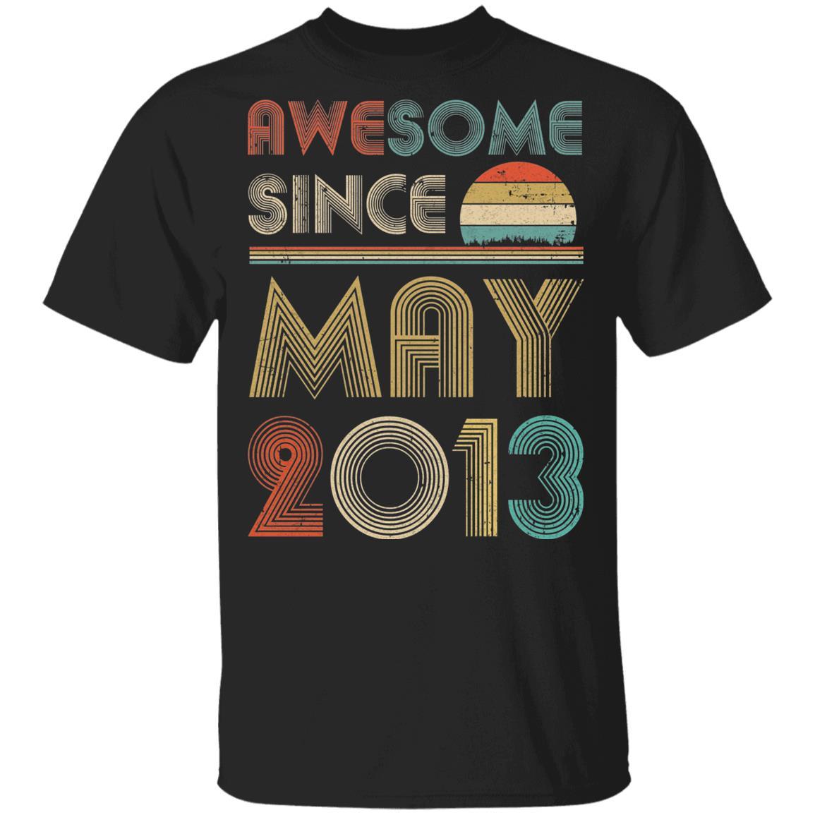 Awesome Since May 2013 Vintage 9th Birthday Gifts Youth
