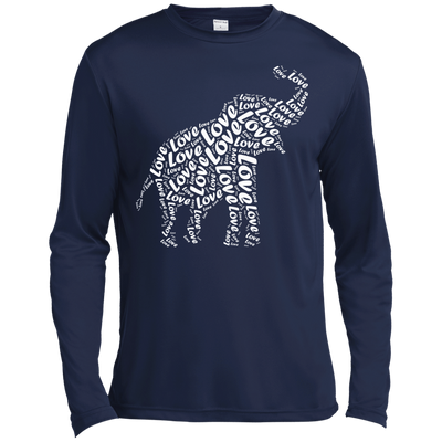 I Love Elephant-T-Shirt & Hoodie-Long Sleeve T-Shirt-Navy