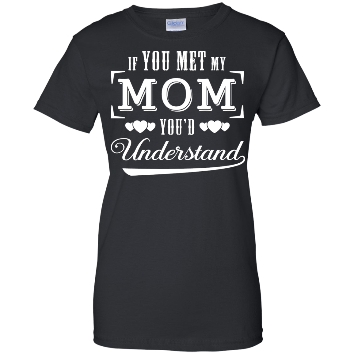 If You Meet My Mom You'd Understand-T-Shirt & Hoodie-Women's T-Shirt-Black