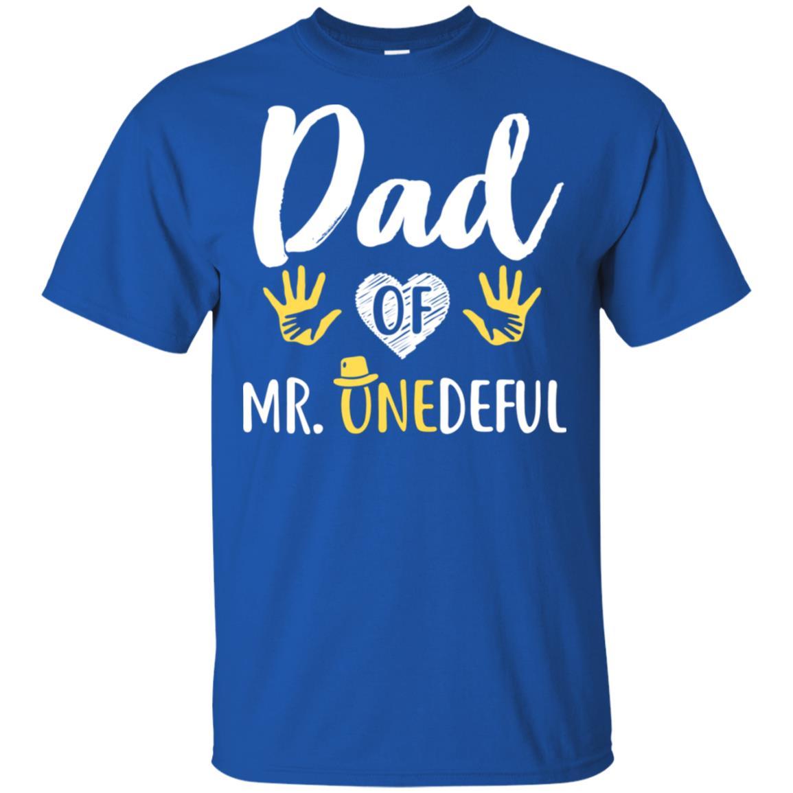 Funny Dad Of Mr. Onederful Wonderful 1st Birthday Boy-T-Shirt & Hoodie-Classic T-Shirt-Royal
