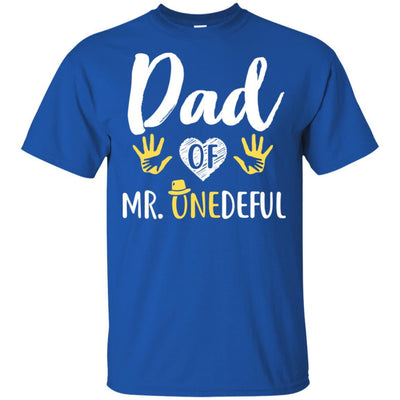 Funny Dad Of Mr. Onederful Wonderful 1st Birthday Boy-T-Shirt & Hoodie-Classic T-Shirt-Royal
