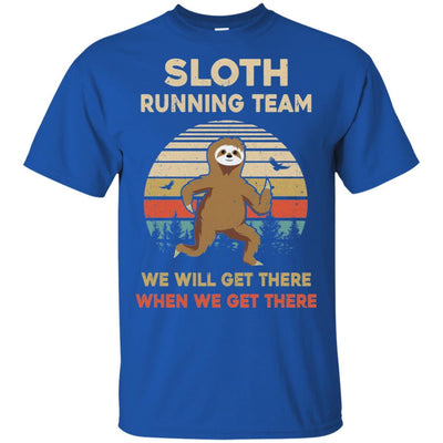 Vintage Sloth Running Team Funny For Men Women-T-Shirt & Hoodie-Classic T-Shirt-Royal