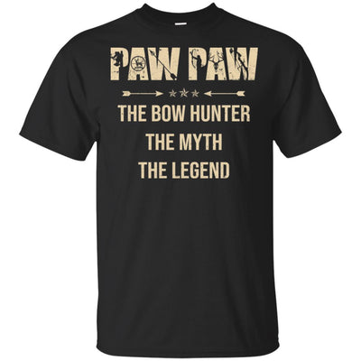 PawPaw The Bow Hunter The Myth The Legend Funny Hunting-T-Shirt & Hoodie-Classic T-Shirt-Black
