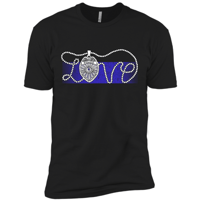 Love Thin Blue Line-T-Shirt & Hoodie-Premium T-Shirt-Black