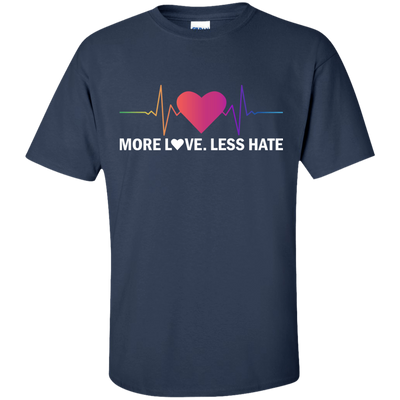 More Love Less Hate-T-Shirt & Hoodie-Classic T-Shirt-Navy