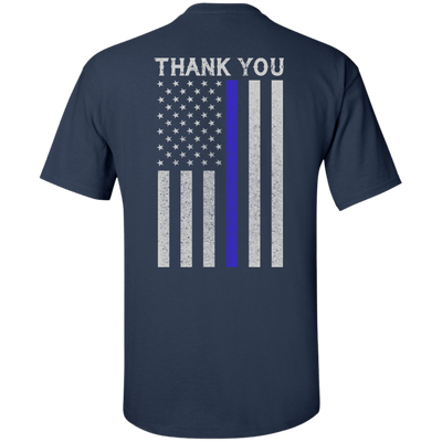 Police Thin Blue Line-T-Shirt & Hoodie-Classic T-Shirt-Navy