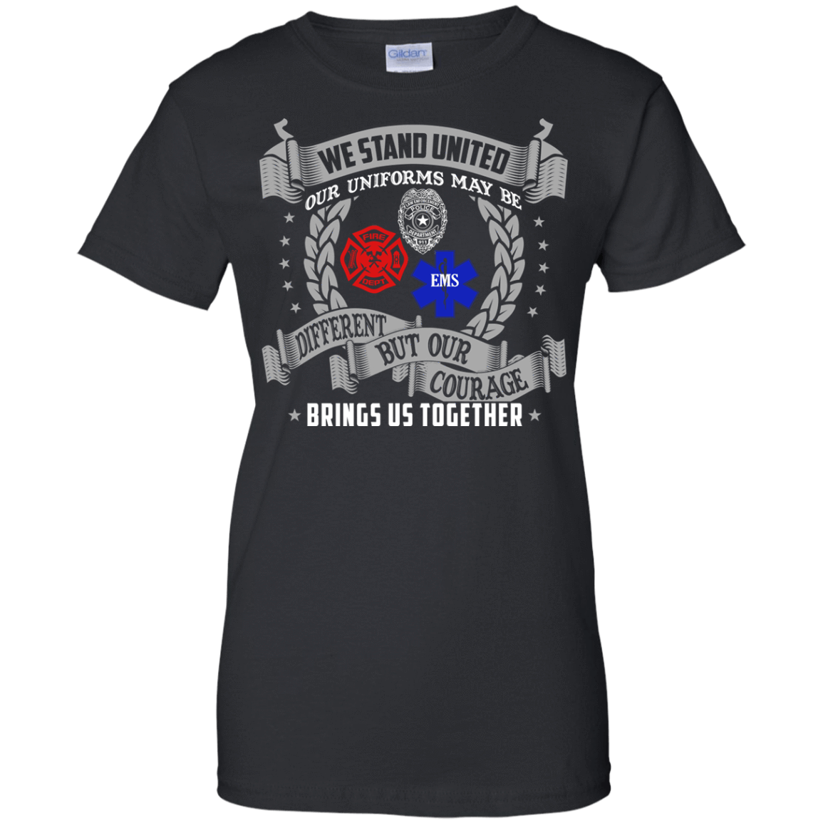We Stand United Our Uniforms Brings Us Together-T-Shirt & Hoodie-Women's T-Shirt-Black