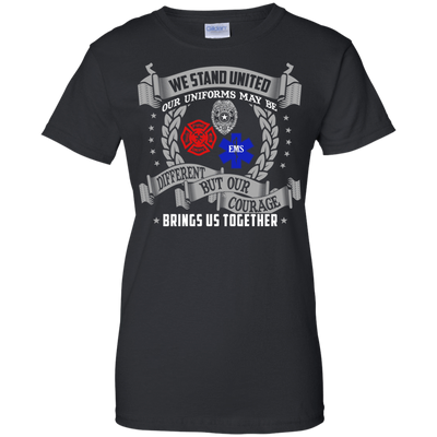 We Stand United Our Uniforms Brings Us Together-T-Shirt & Hoodie-Women's T-Shirt-Black