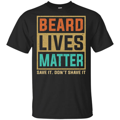 Vintage Beard Lives Matter Funny Bearded Man Gift-T-Shirt & Hoodie-Classic T-Shirt-Black