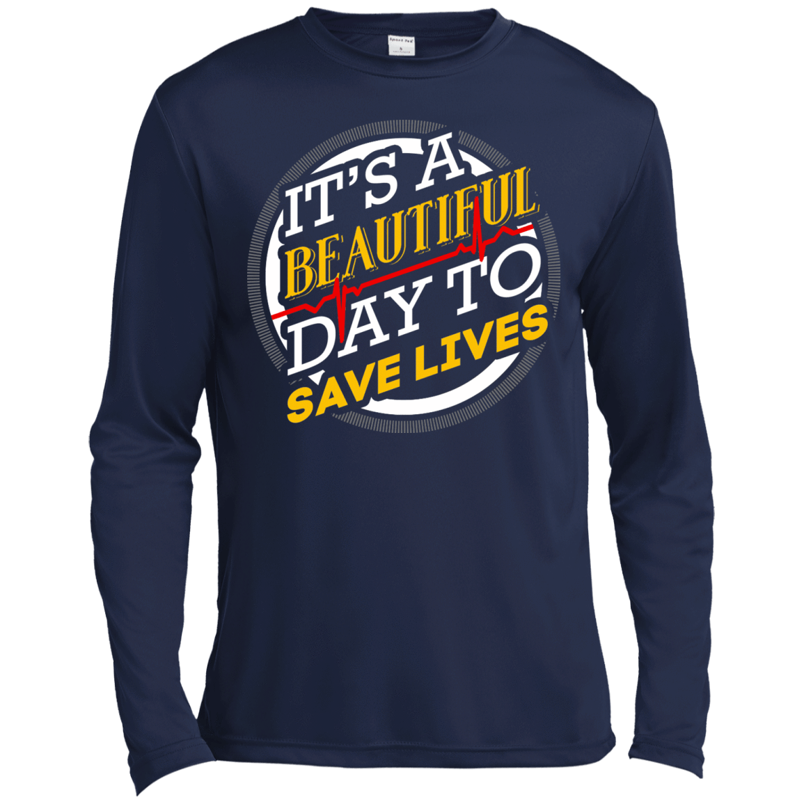Its A Beautiful Day-T-Shirt & Hoodie-Long Sleeve T-Shirt-Navy