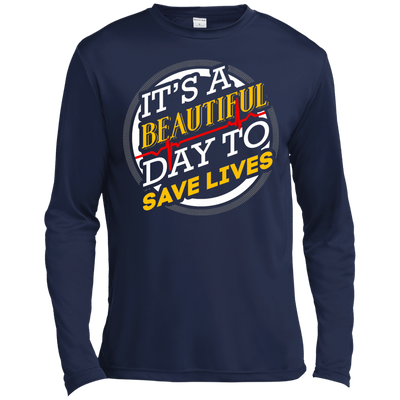 Its A Beautiful Day-T-Shirt & Hoodie-Long Sleeve T-Shirt-Navy