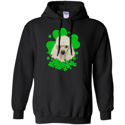 Poodle St. Patrick's Day Clovers-T-Shirt & Hoodie-Pullover Hoodie-Black