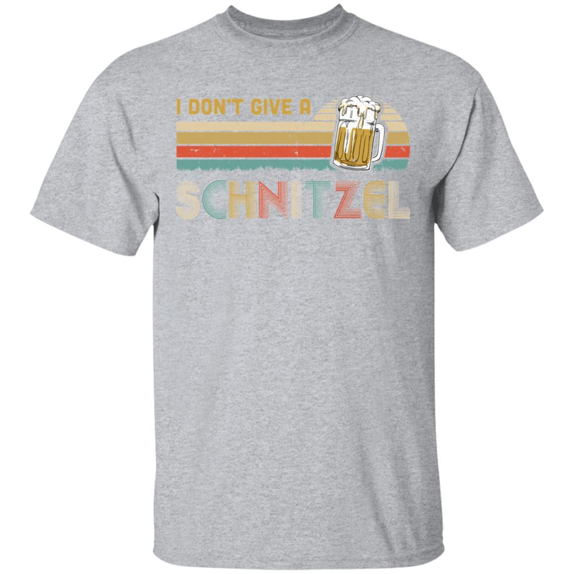 I Don't Give A Schnitzel Oktoberfest German Beer-T-Shirt & Hoodie-Classic T-Shirt-Sport Grey