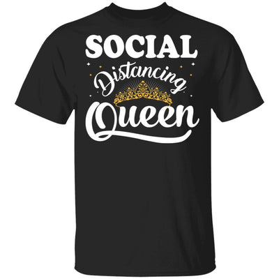 Social Distancing Queen Quarantine-T-Shirt & Tank Top-Classic T-Shirt-Black