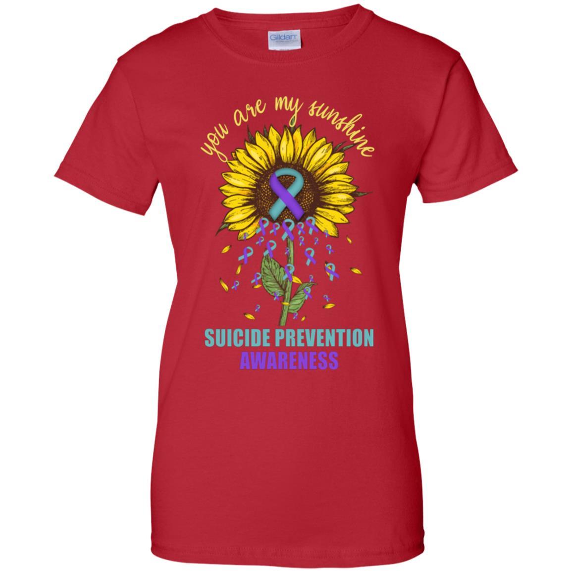You Are My Sunshine Suicide Prevention Awareness-T-Shirt & Hoodie-Women's T-Shirt-Red