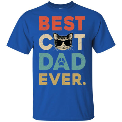 Vintage Best Cat Dad Ever Cat Daddy Gift-T-Shirt & Hoodie-Classic T-Shirt-Royal