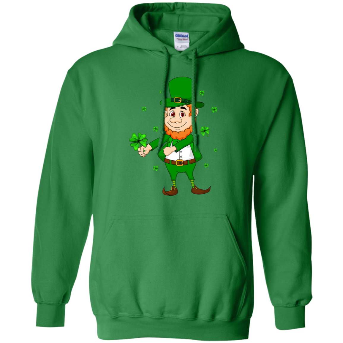 Floss Dance Leprechaun St Patricks Day Flossing-T-Shirt & Hoodie-Pullover Hoodie-Irish Green