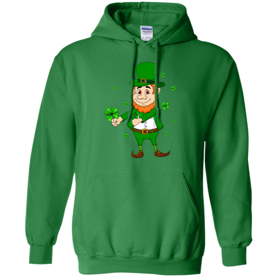 Floss Dance Leprechaun St Patricks Day Flossing-T-Shirt & Hoodie-Pullover Hoodie-Irish Green