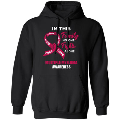 In This School No One Fights Multiple Myeloma Alone-T-Shirt & Hoodie-Pullover Hoodie-Black