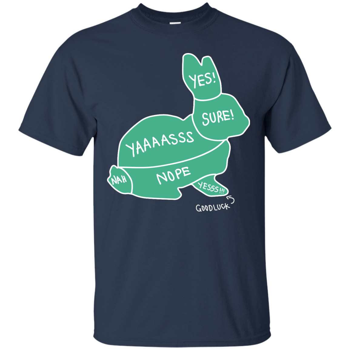 Proper way to pet a Rabbit lover-T-Shirt & Hoodie-Classic T-Shirt-Navy