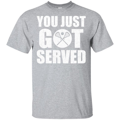 You Just Got Served Gifts For Lacrosse Lovers-T-Shirt & Hoodie-Classic T-Shirt-Sport Grey